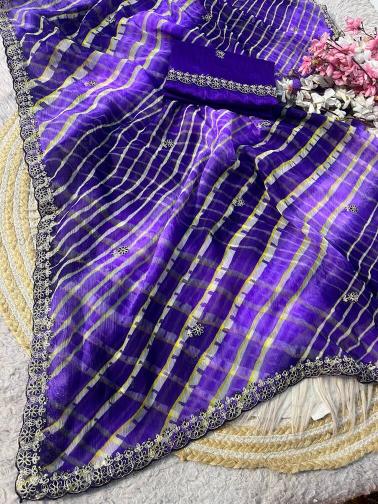 Vinayak multi coloured lehriya shopping in surat india saree
